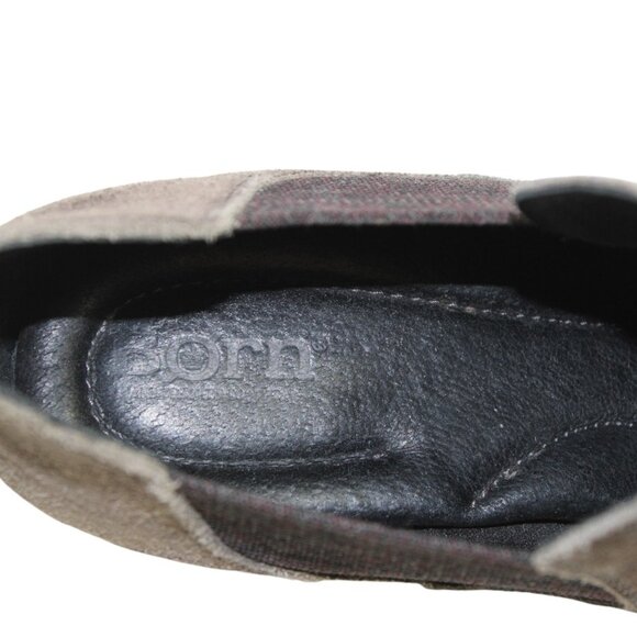 Born Dallia Charcoal Gray Leather Suede Slip On Ankle Boot Size 9 - Picture 9 of 9